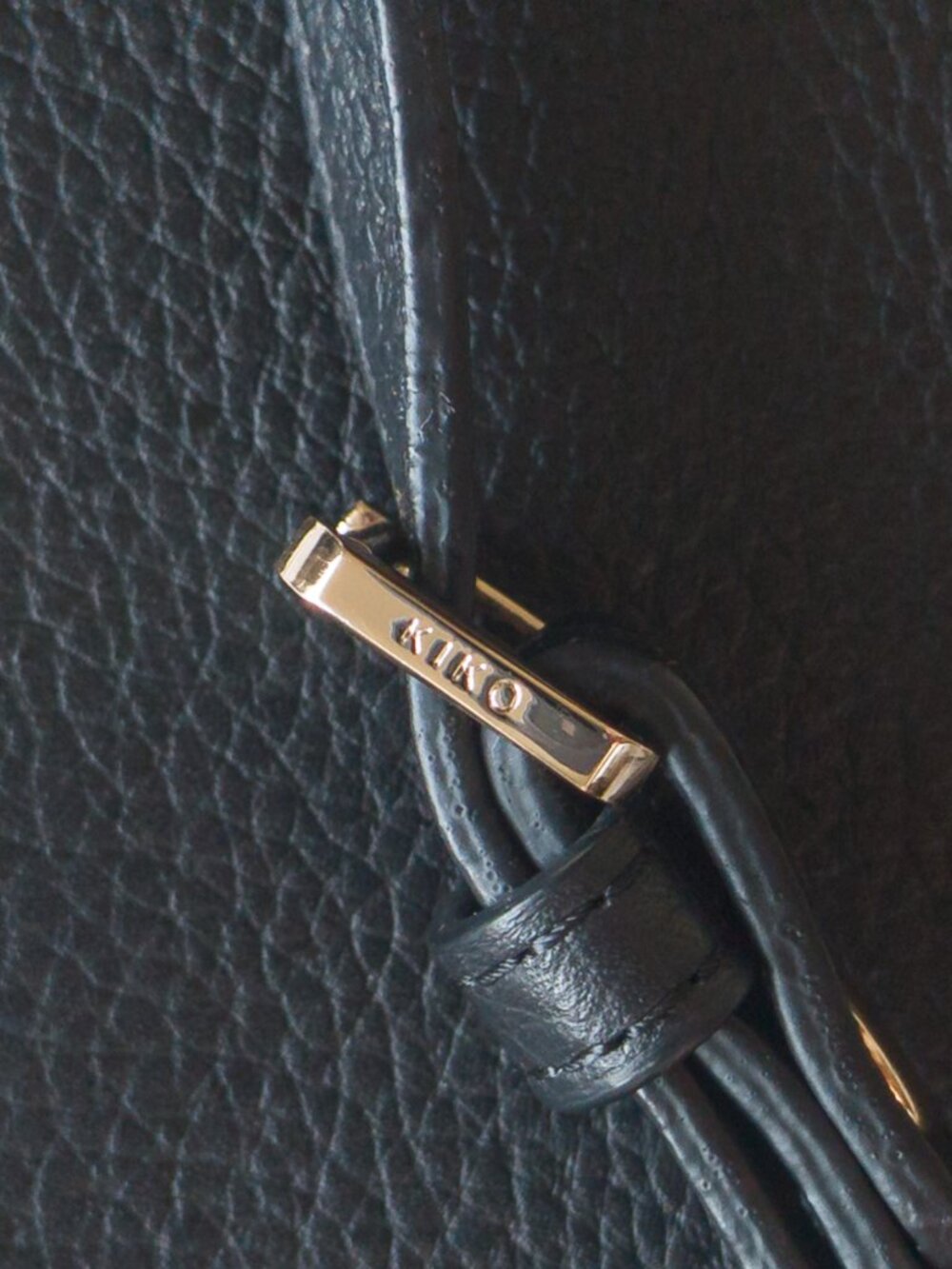 Kiko Pebbled Leather Wallet Crossbody – Black - Picture 10 of 10
